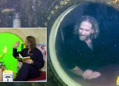 یک استاد دانشگاه رکورد طولانی ترین مدت زندگی در زیر آب را شکست