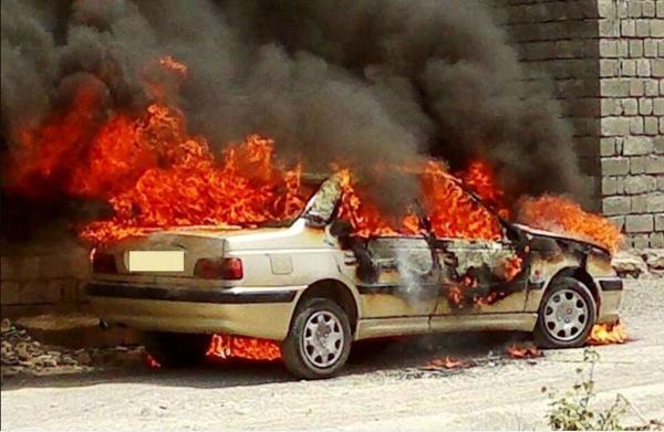 خودروی رییس هیات فوتبال به آتش کشیده شد